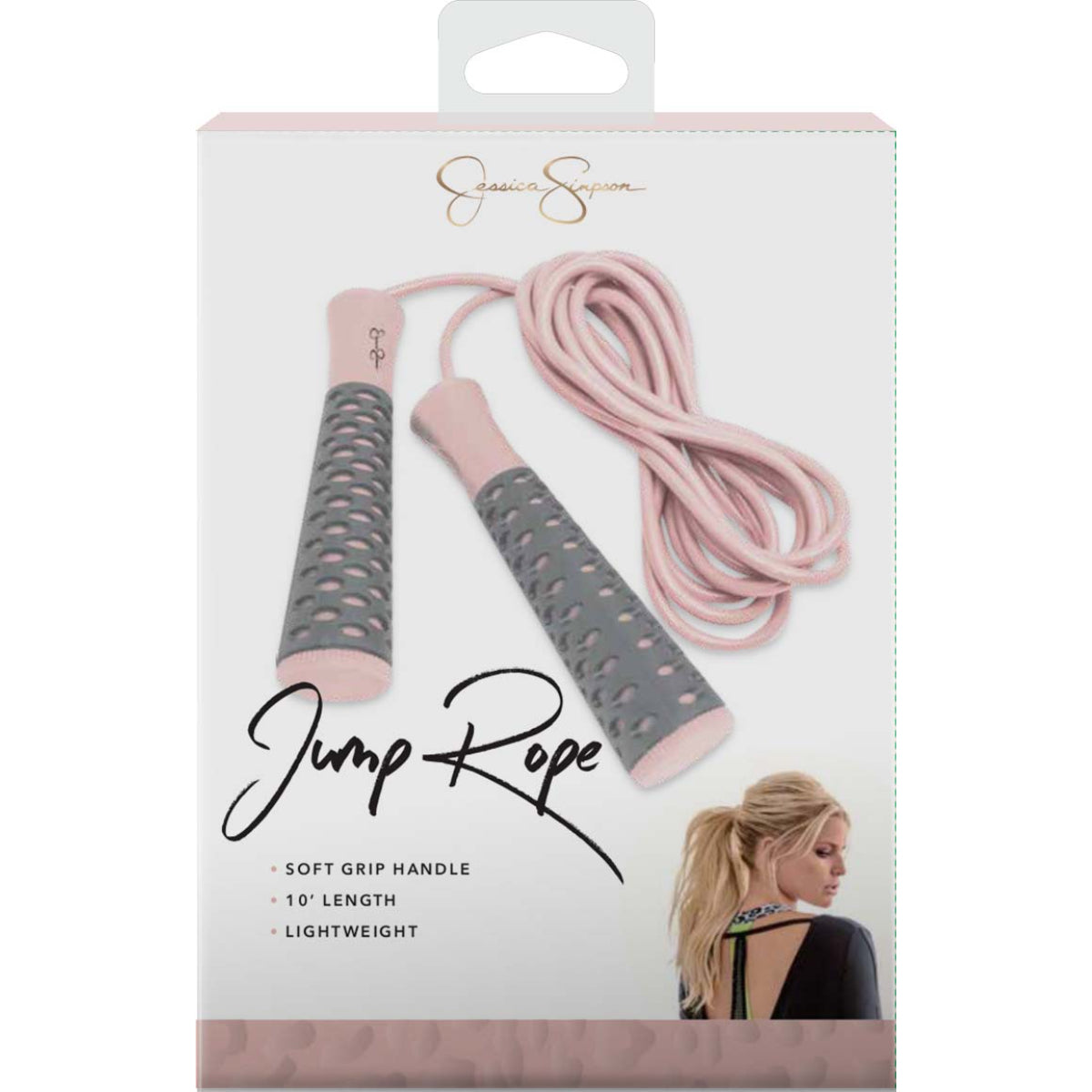 Jessica Simpson 10' Fitness Jump Rope, Pink - Pink