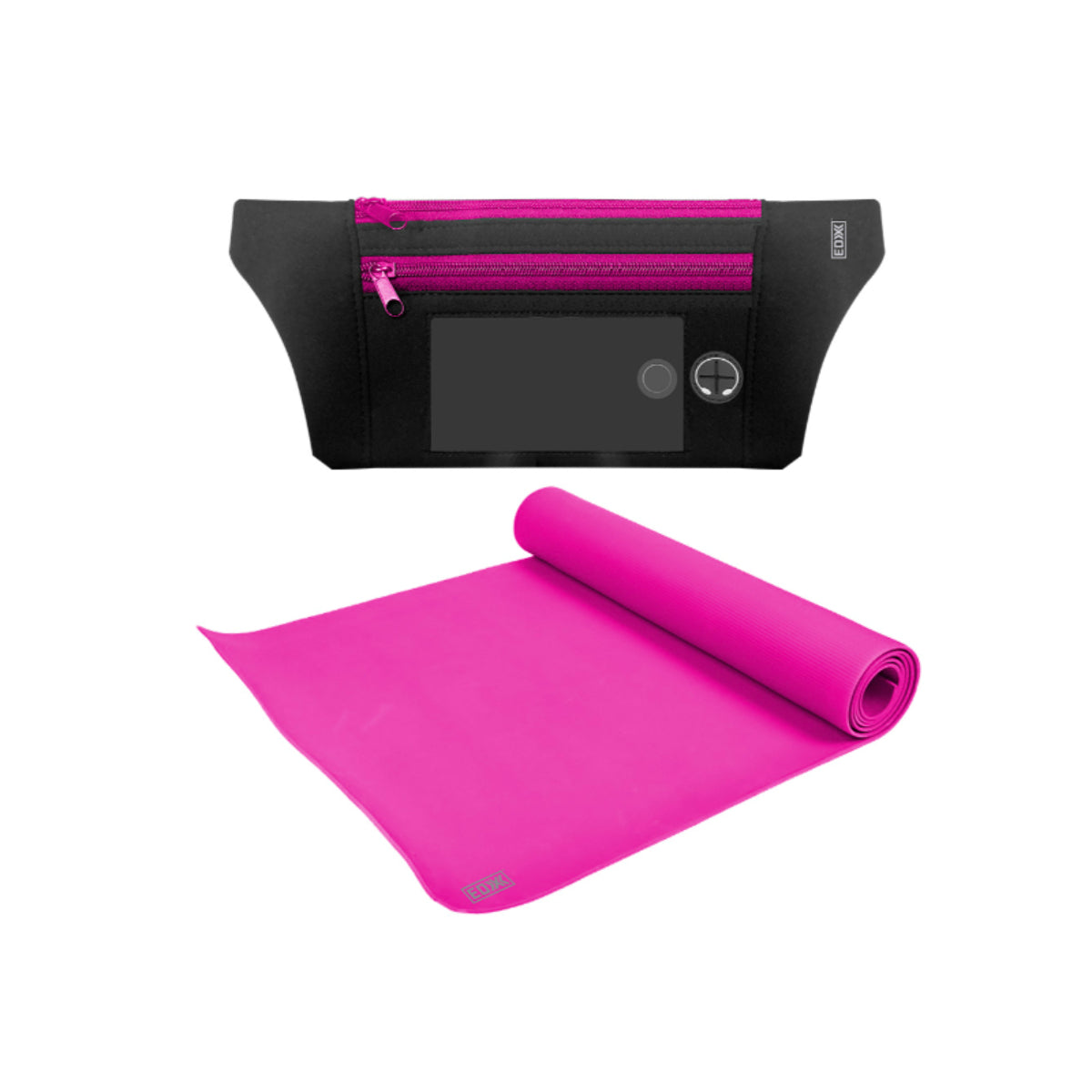 EDX 2 piece On The Go Yoga Bundle, Pink