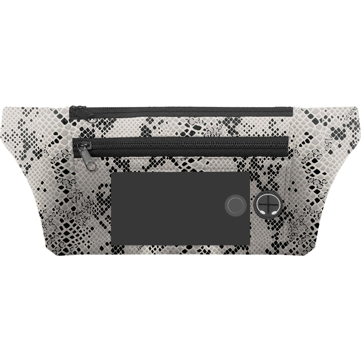 Jessica Simpson Dual Pocket Running Waist Pack, Snake Print - Snake Print