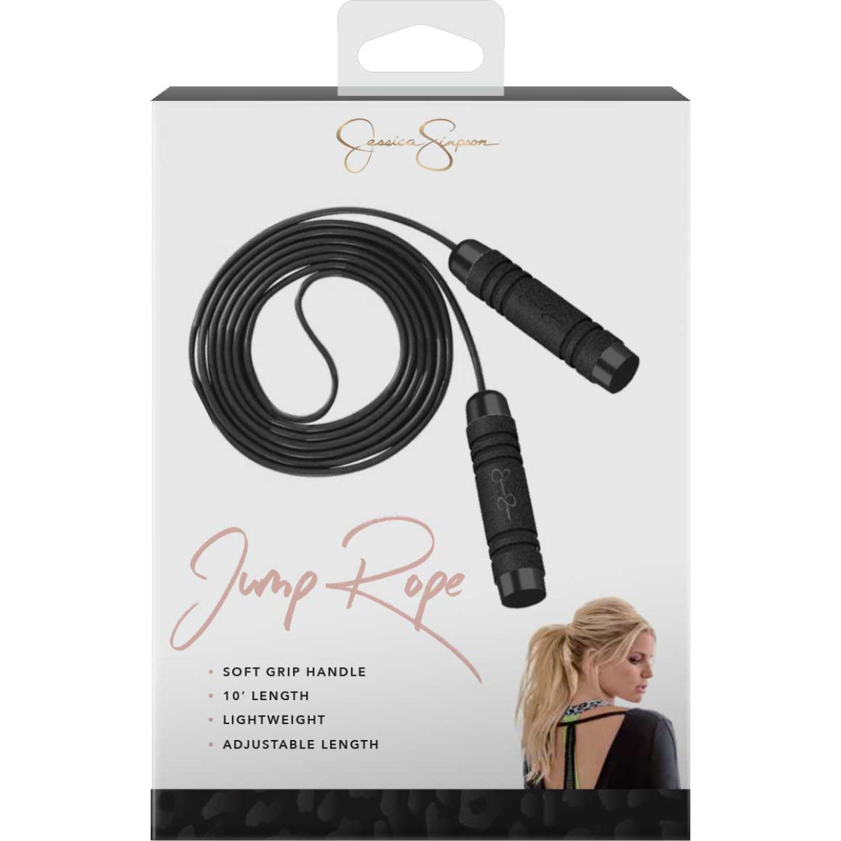 Jessica Simpson 10' Fitness Jump Rope - Black