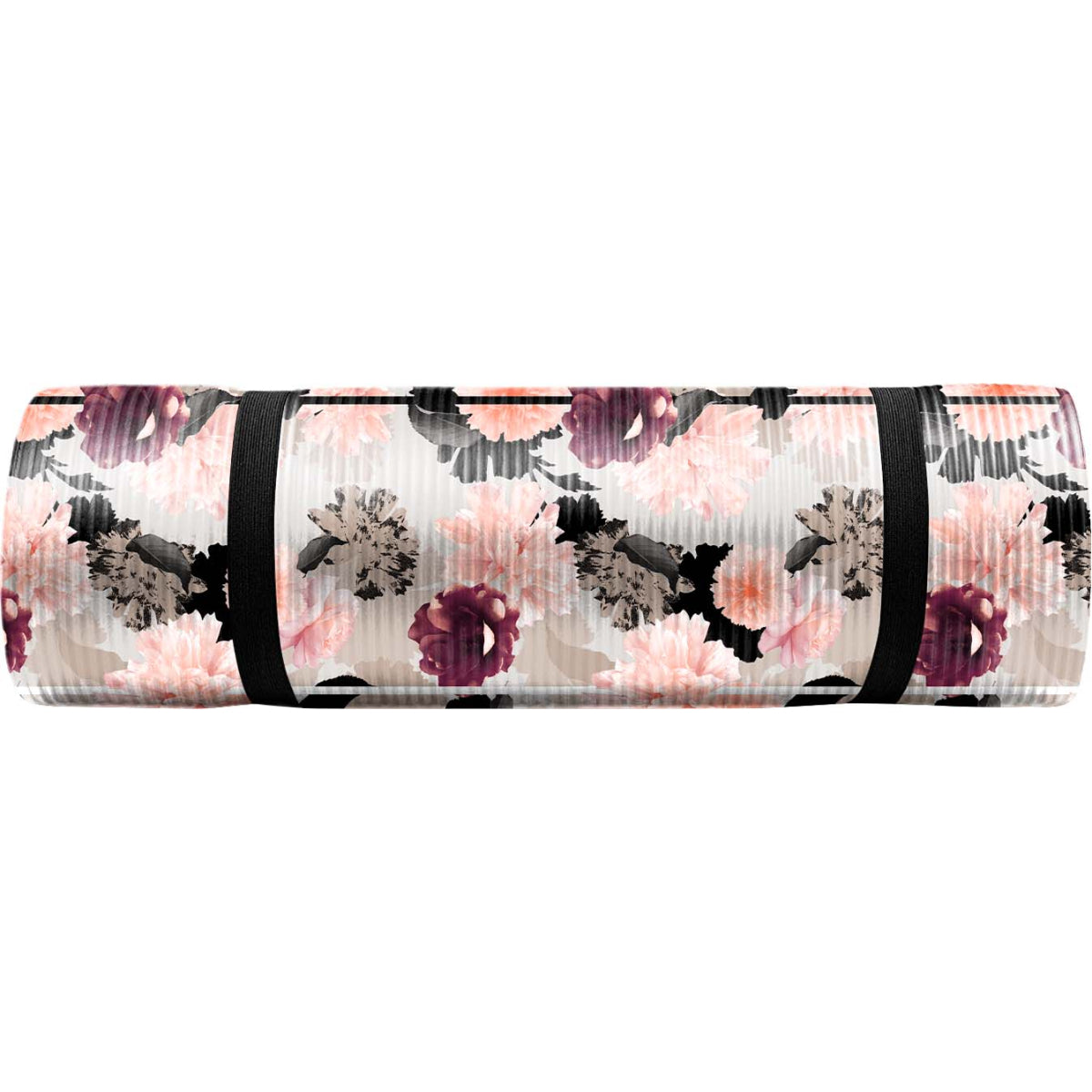 Jessica Simpson Extra Thick Fitness Yoga Mat with Carrying Strap, Floral - Floral