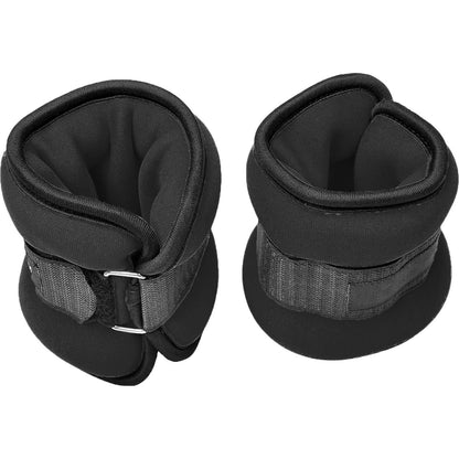 Jessica Simpson 2lb Ankle Weights Pair Set with Adjustable Strap - Black