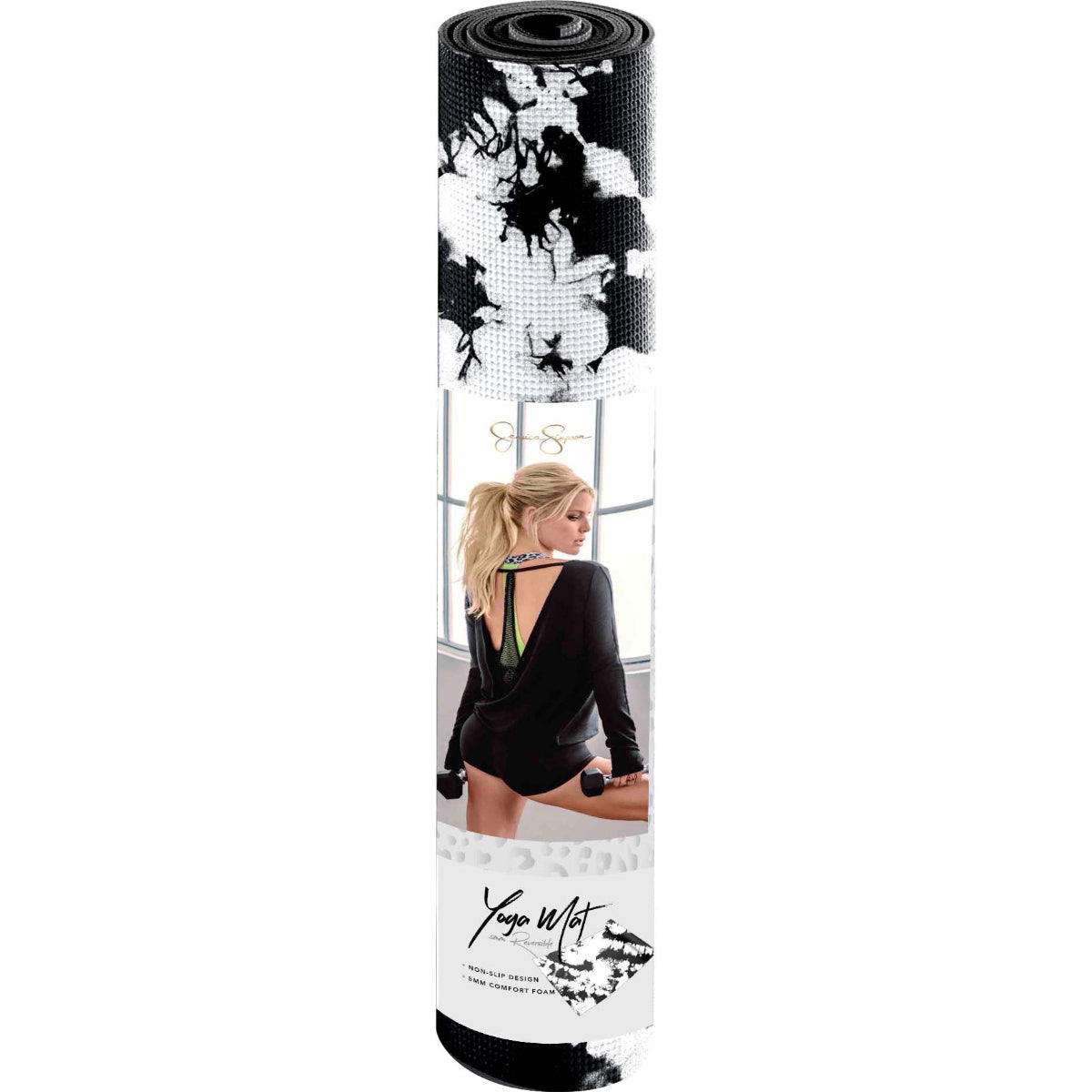 Jessica Simpson Fitness Yoga Mat 5mm, Splash - Splash