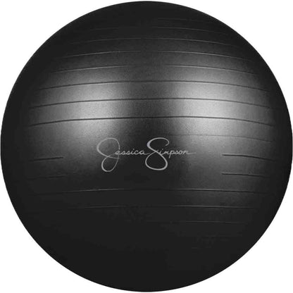 Jessica Simpson 55cm Inflatable Stability Yoga Ball - Black