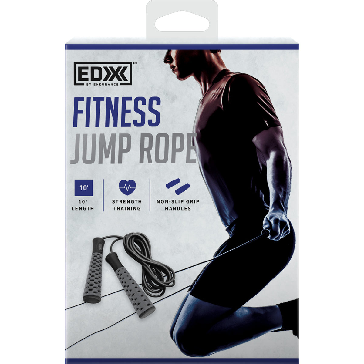 EDX Fitness Jump Rope, Black - Black