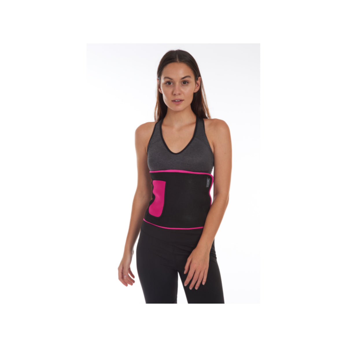 EDX 10" Slimming Fitness Belt With Pocket, Pink - Pink