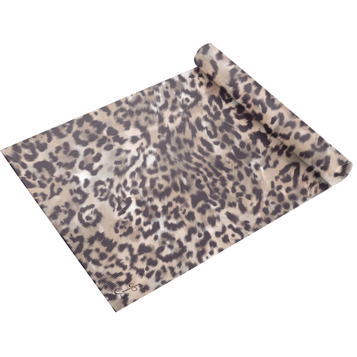 Jessica Simpson Fitness Yoga Mat 5mm, Cheetah - Cheetah