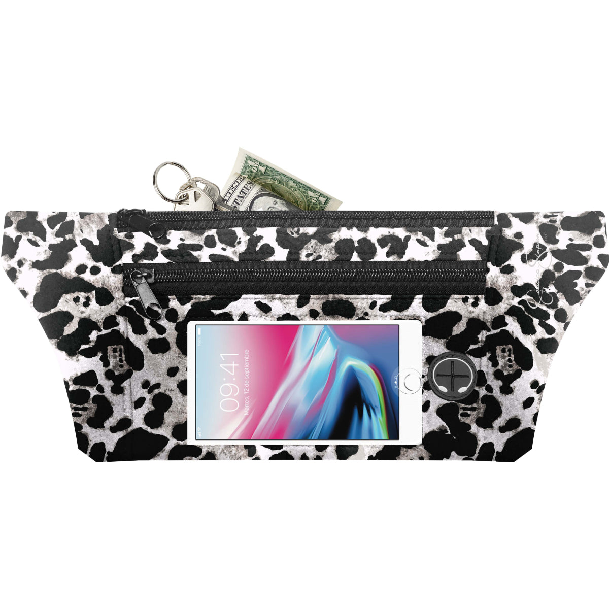 Jessica Simpson Dual Pocket Running Waist Pack,Cat - Cat