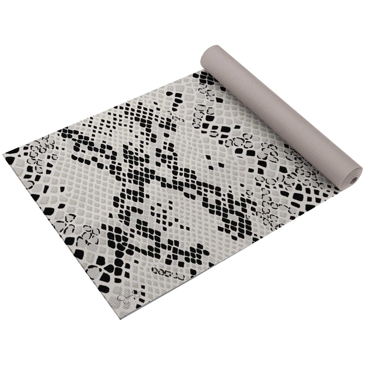 Jessica Simpson 4mm Two-tone Reversible Yoga Mat - Snake Print