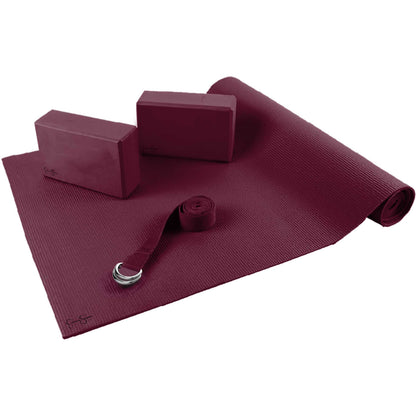 Jessica Simpson  4-Piece Essential Yoga Kit - Magenta