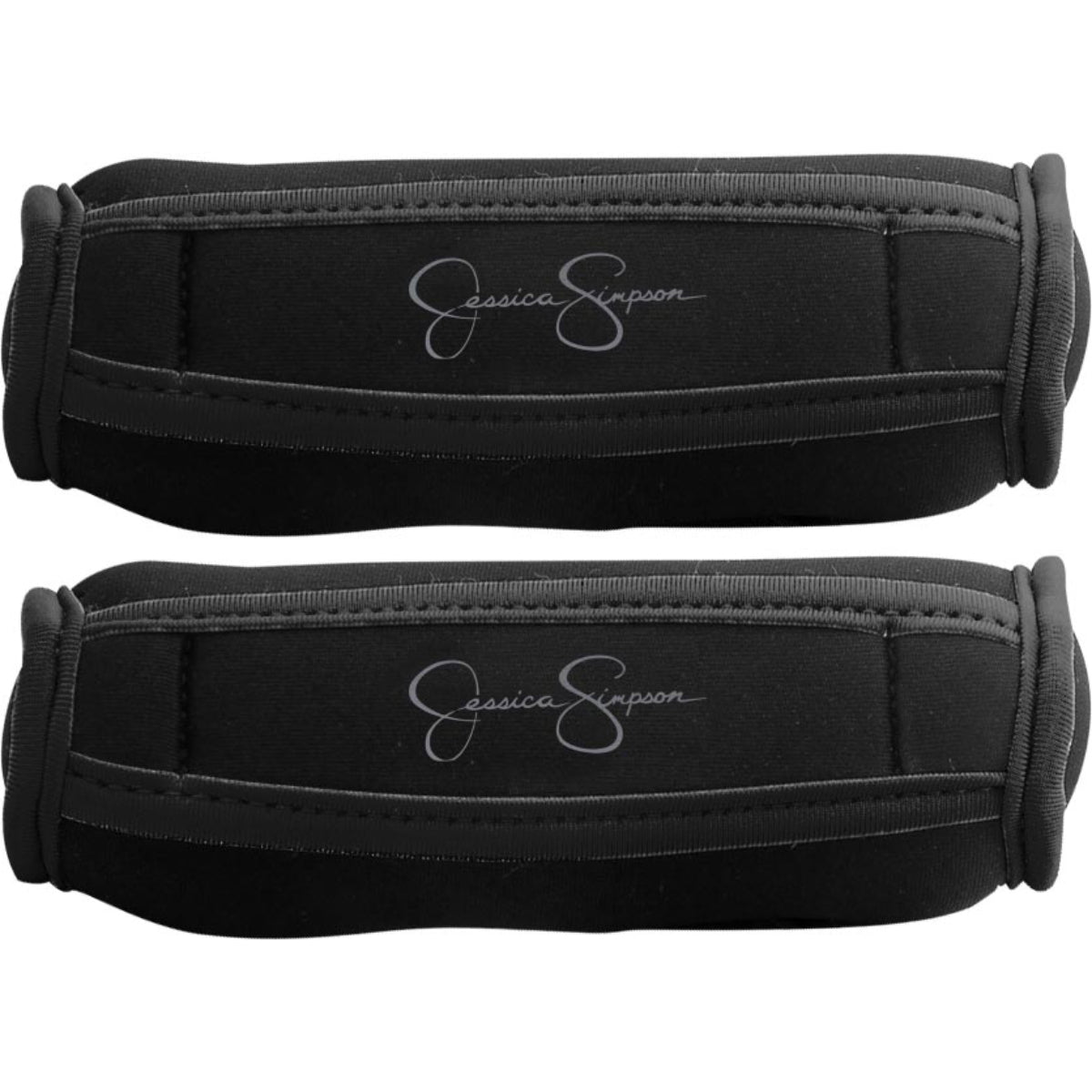 Jessica Simpson 2 lb. Walking Hand Weight Sets with Hand Strap - Black