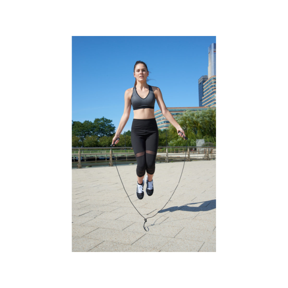 EDX Fitness Jump Rope, Black - Black