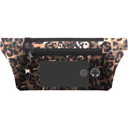 Jessica Simpson Dual Pocket Running Waist Pack, Cheetah - Cheetah