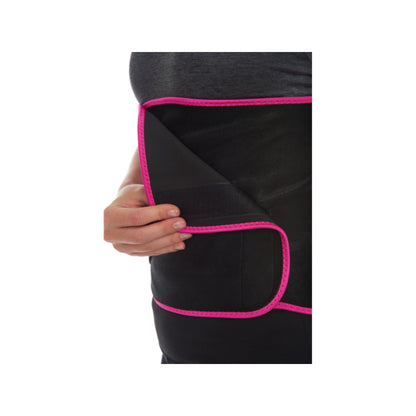 EDX 10" Slimming Fitness Belt With Pocket, Pink - Pink