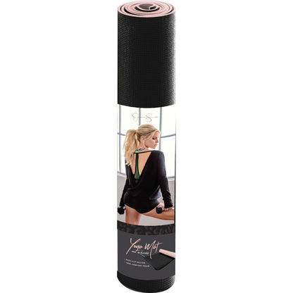 Jessica Simpson 4mm Two-tone Reversible Yoga Mat - Black