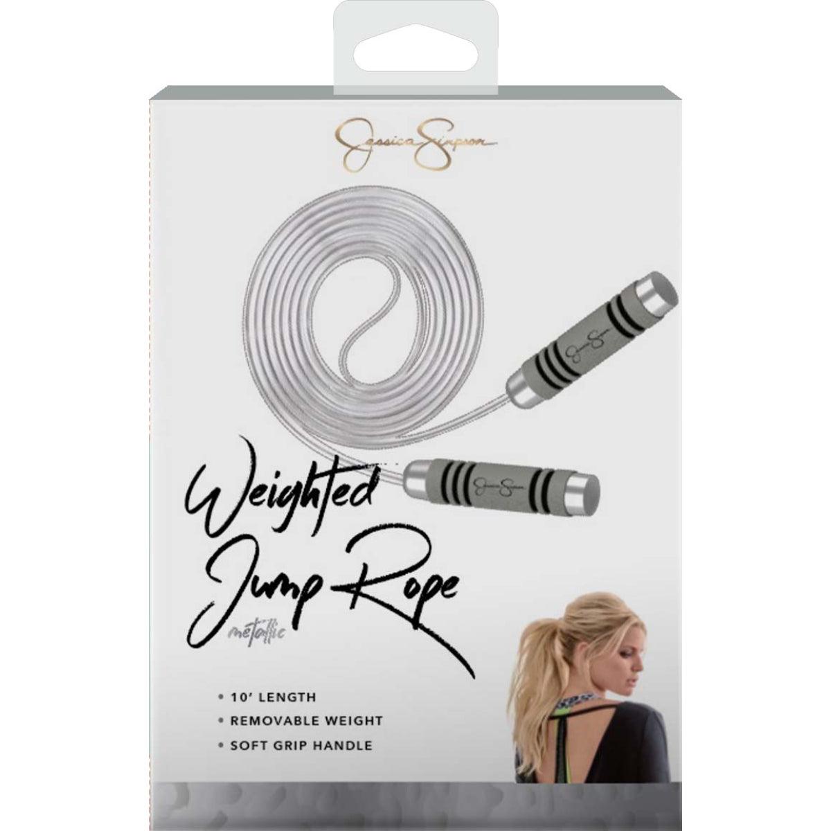 Jessica Simpson Weighted Jump Rope - Silver