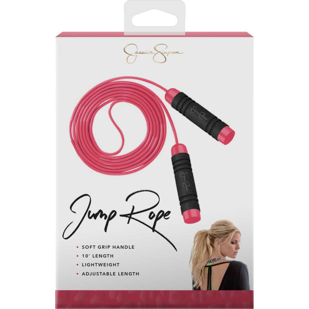 Jessica Simpson 10' Fitness Jump Rope - Geranium