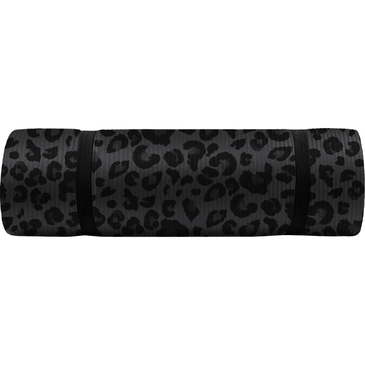 Jessica Simpson Extra Thick Fitness Yoga Mat with Carrying Strap, Leopard - Leopard