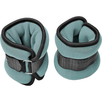 Jessica Simpson 2lb Ankle Weights Pair Set with Adjustable Strap - Porcelain