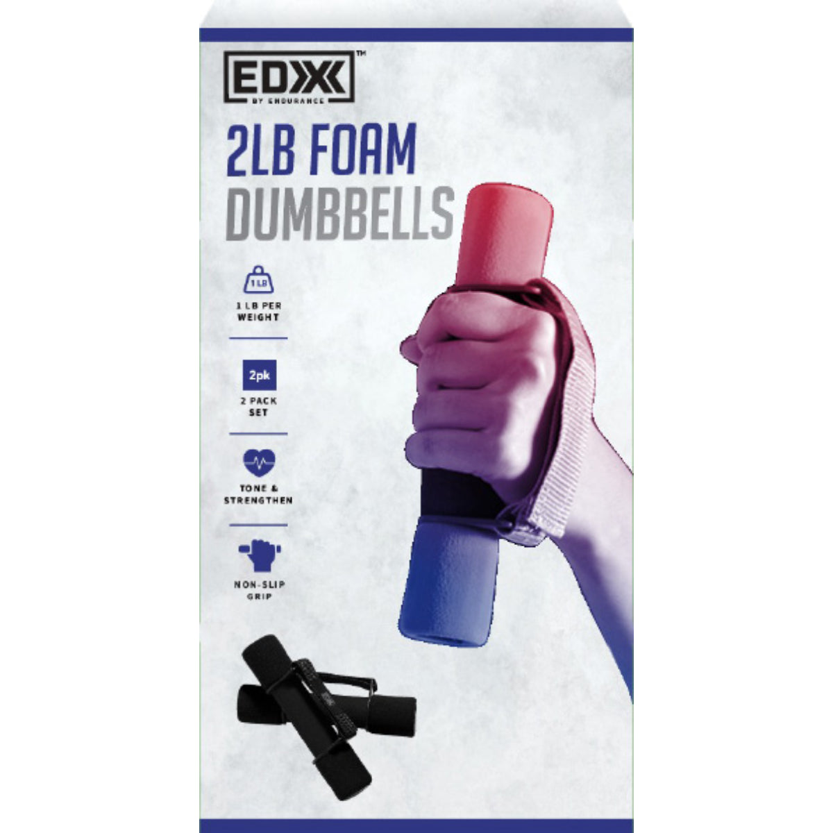 EDX 2 pound Handheld Dumbbells