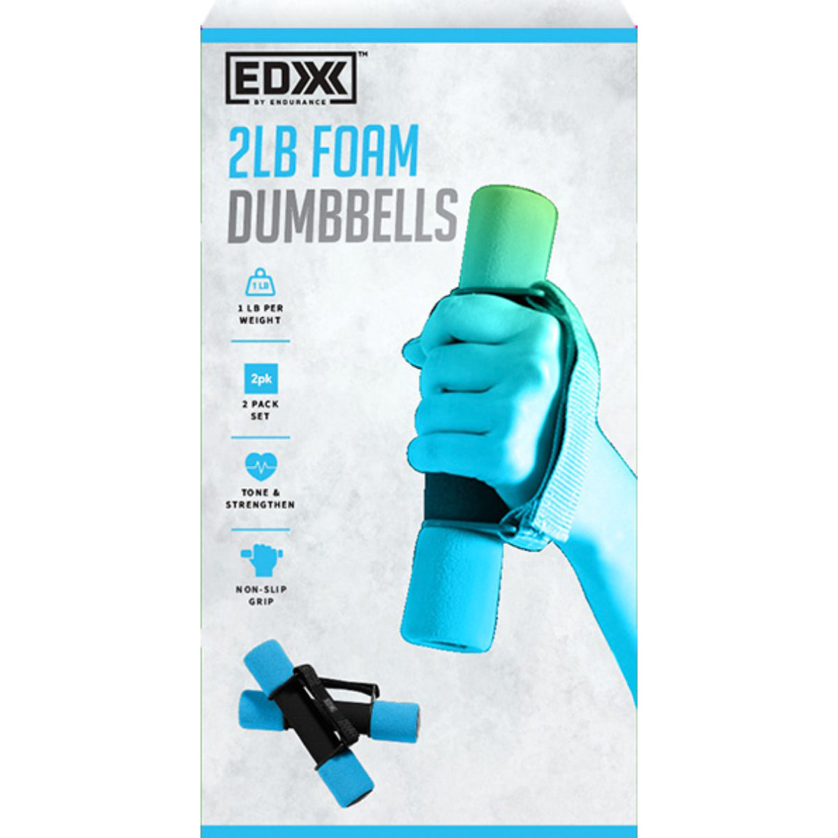 EDX 2 pound Handheld Dumbbells