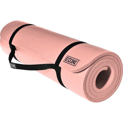 EDX Extra Thick Fitness Yoga Mat with Carrying Strap