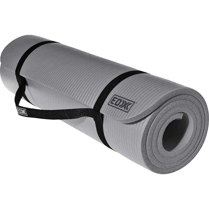 EDX Extra Thick Fitness Yoga Mat with Carrying Strap