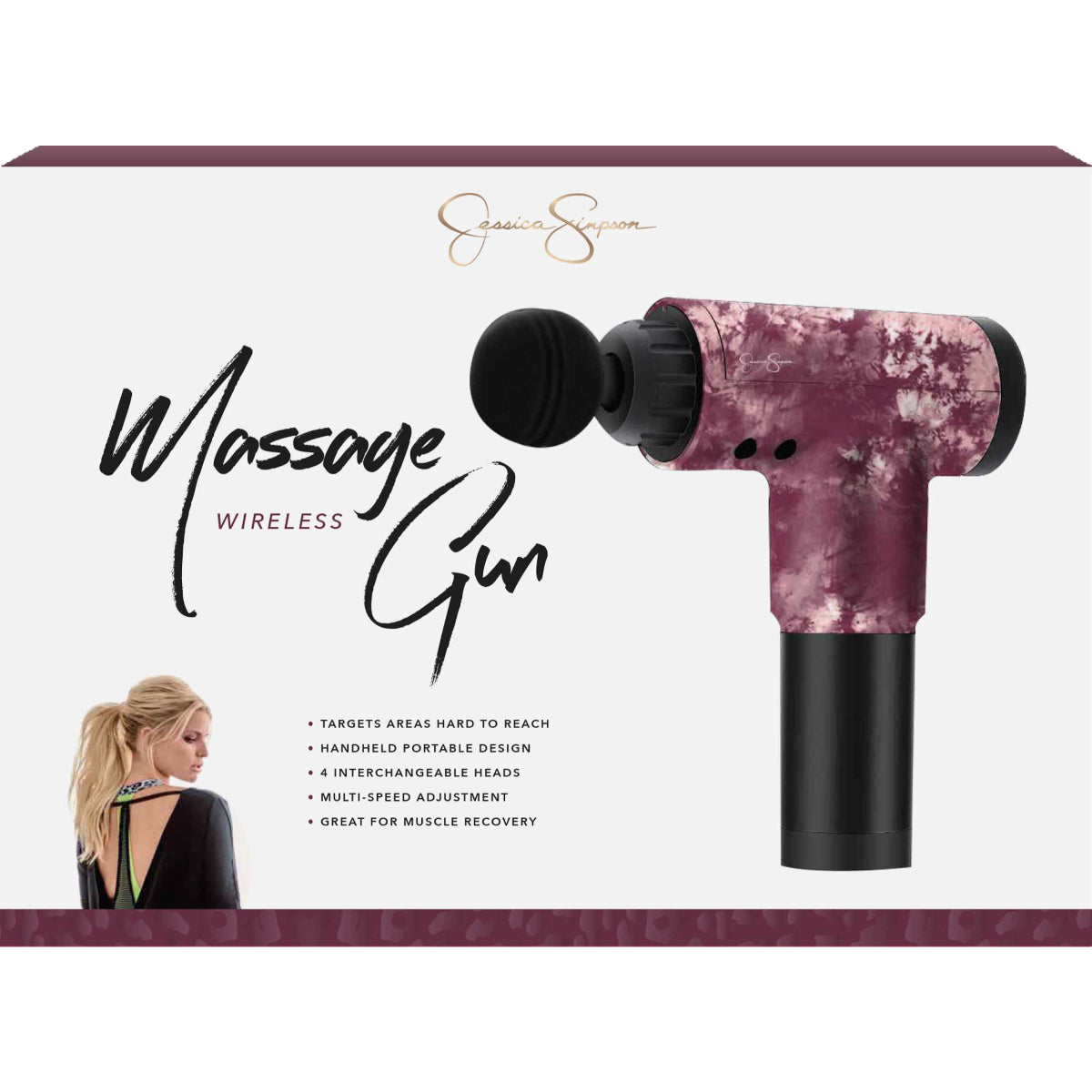 Jessica Simpson Deep Tissue Handheld Massage Gun - Tidal