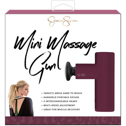 Jessica Simpson Mini Massage Gun, Magenta - Magenta