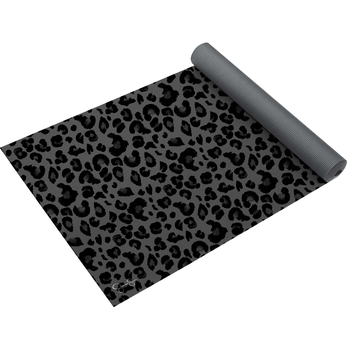 Jessica Simpson 4mm Two-tone Reversible Yoga Mat - Leopard