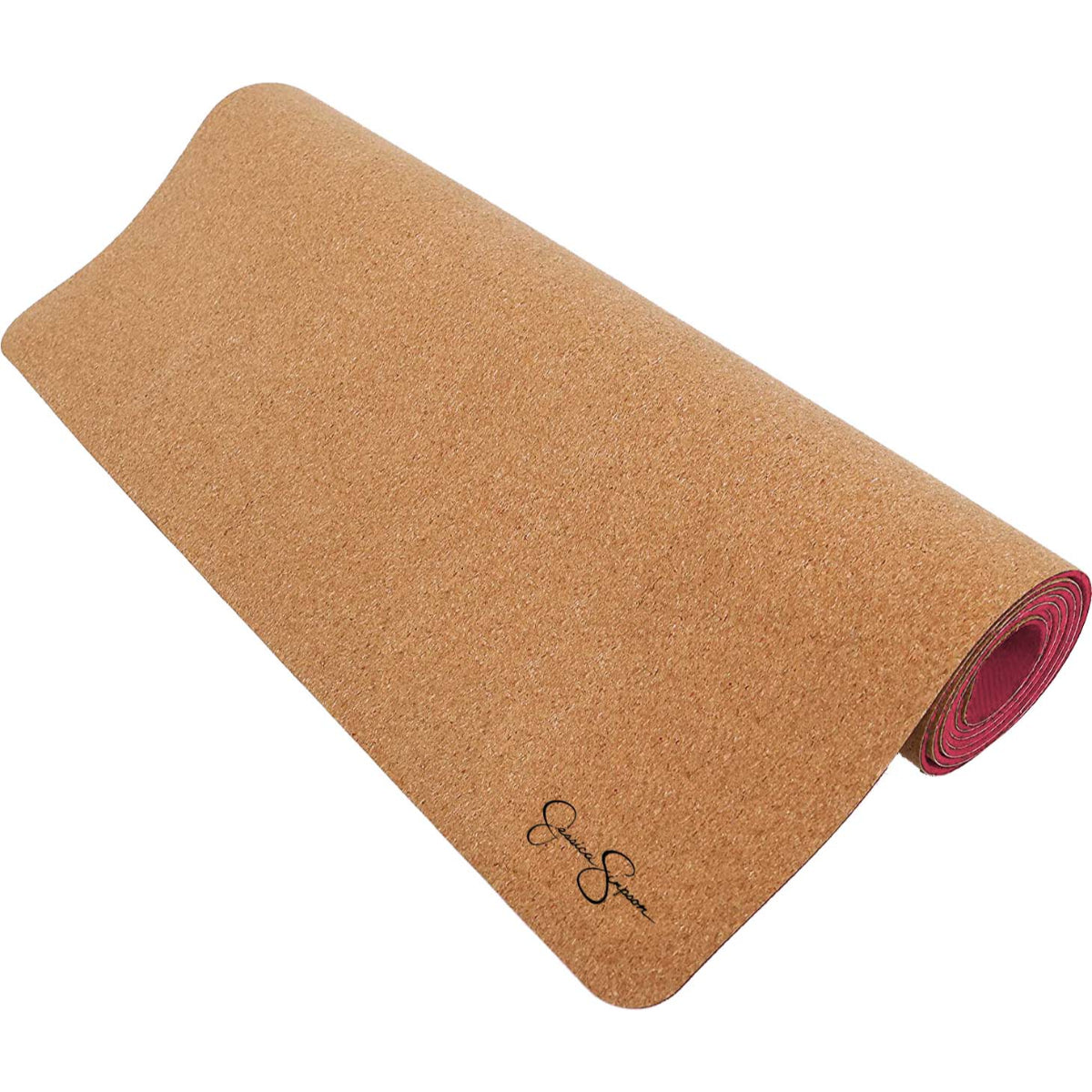 Jessica Simpson Cork Yoga Mat 3 mm Thick Non Slip Exercise Mat