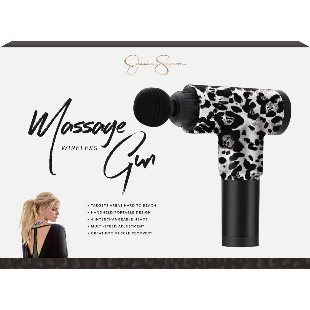 Jessica Simpson Deep Tissue Handheld Massage Gun - Cat